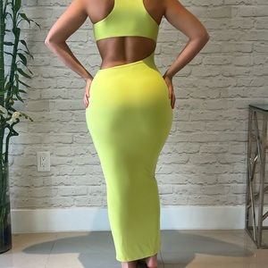 Neon Green Maxi Dress